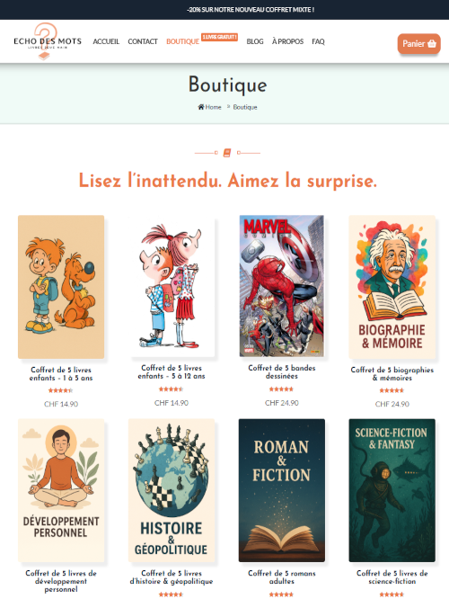 Site echo des mots
